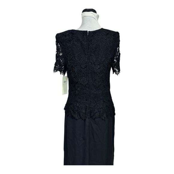 Aspeed USA Black lace evening gown with ruffled hem #gothglam #eveningwear mediu - Picture 6 of 10